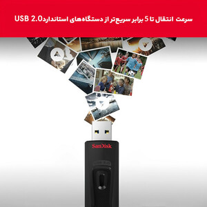 فلش مموری USB 3.0 سن دیسک مدل CZ48 ظرفیت 32 گیگابایت