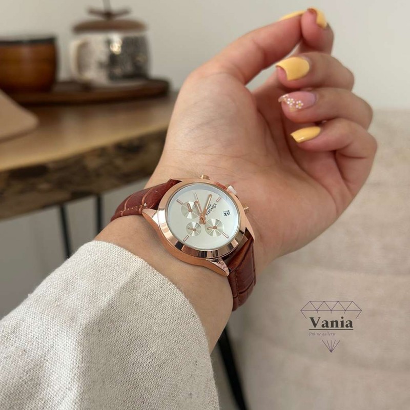 ساعت بند چرمی الگانس زنانه کد As1027