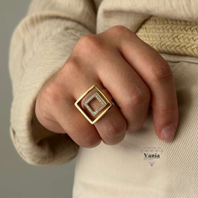 انگشتر هندسی ژوپینگ کد As1051