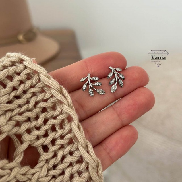 گوشواره برگ ژوپینگ کد As1059