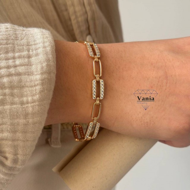 دستبند تترا نگینی ژوپینگ کد As1054