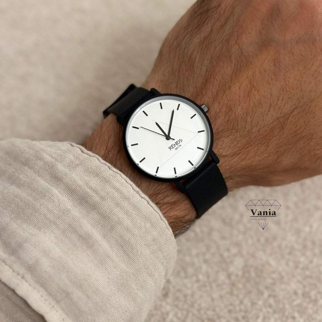 ساعت بند سیلیکونی مردانه مشکی کد As1073