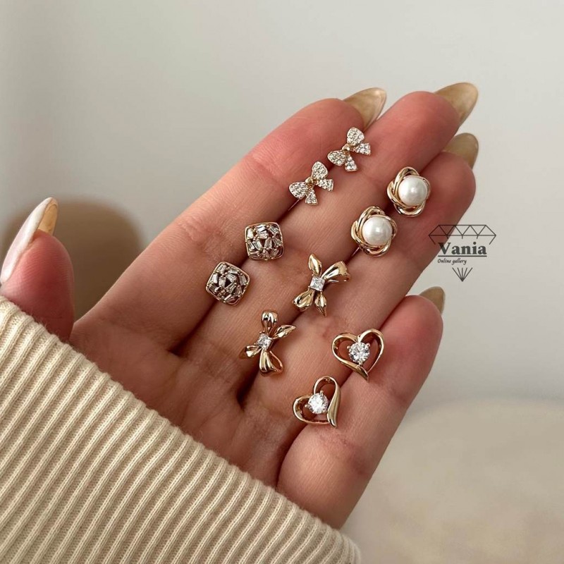 کالکشن گوشواره میخی ژوپینگ کد As1103