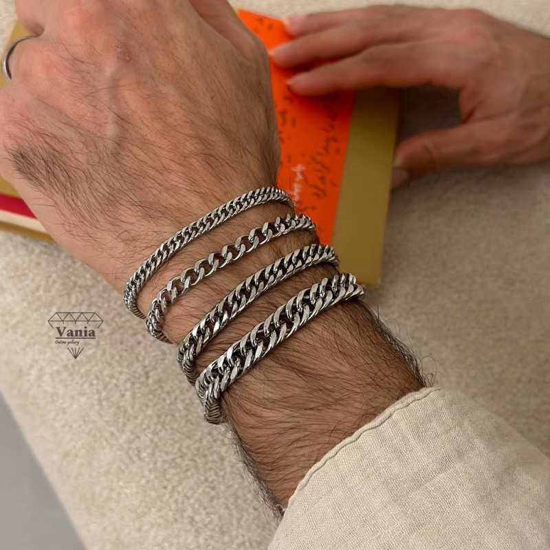 ست گردنبند و دستبند کارتیر استیل کد As1108