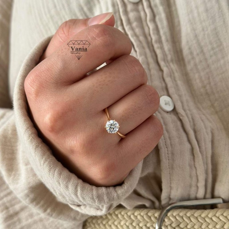 انگشتر تک نگین ژوپینگ کد As1111