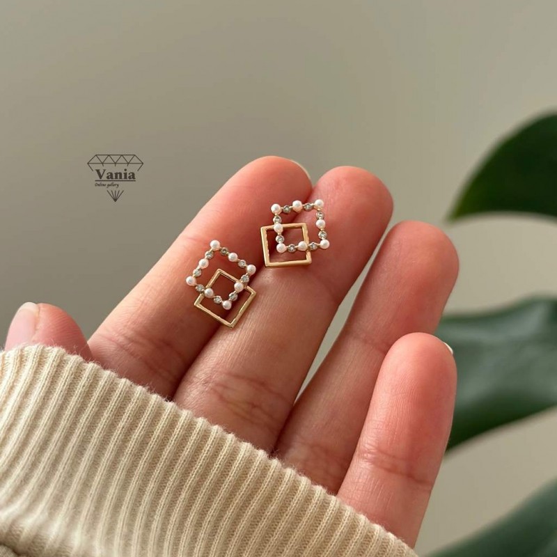 گوشواره مینیمال مرواریدی ژوپینگ کد As1130