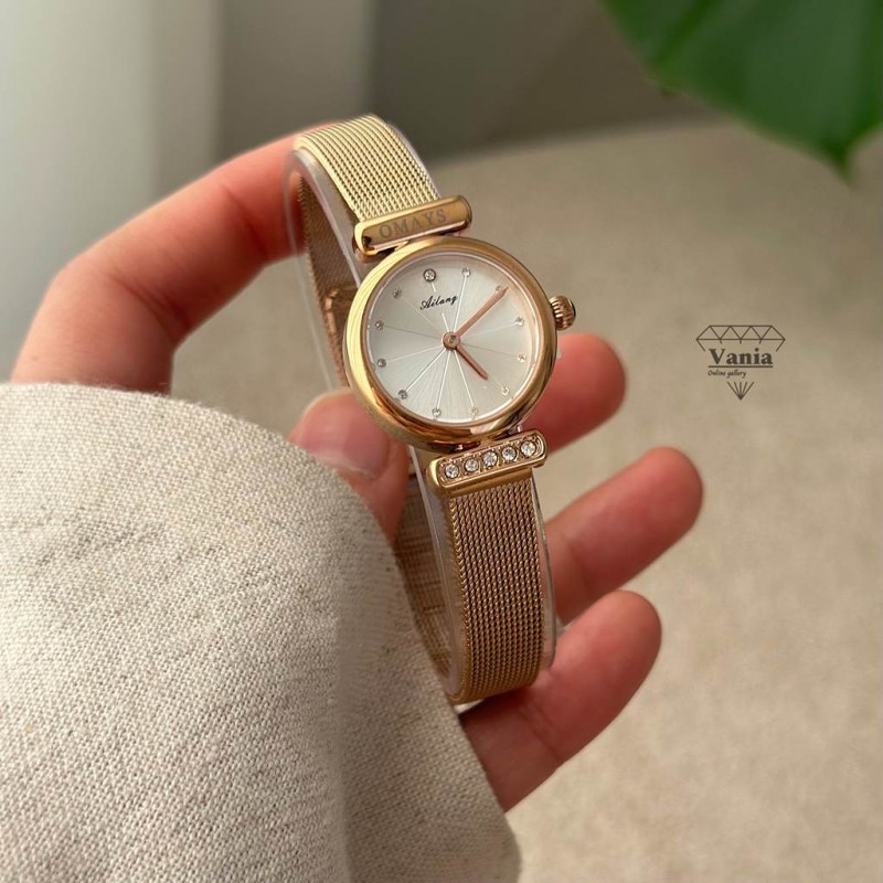 ساعت بند حصیری رزگلد آیلانگ کد As1181