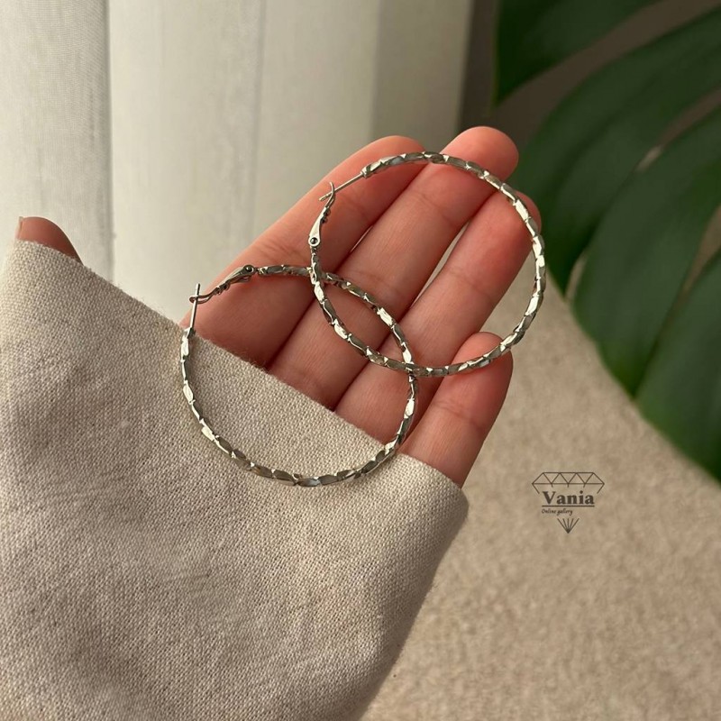 گوشواره حلقه ای ژوپینگ 4.5 سانت کد As1189