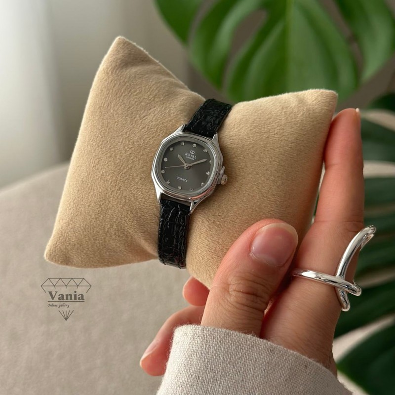 ساعت بند چرمی مینیمال رویال کد As1230