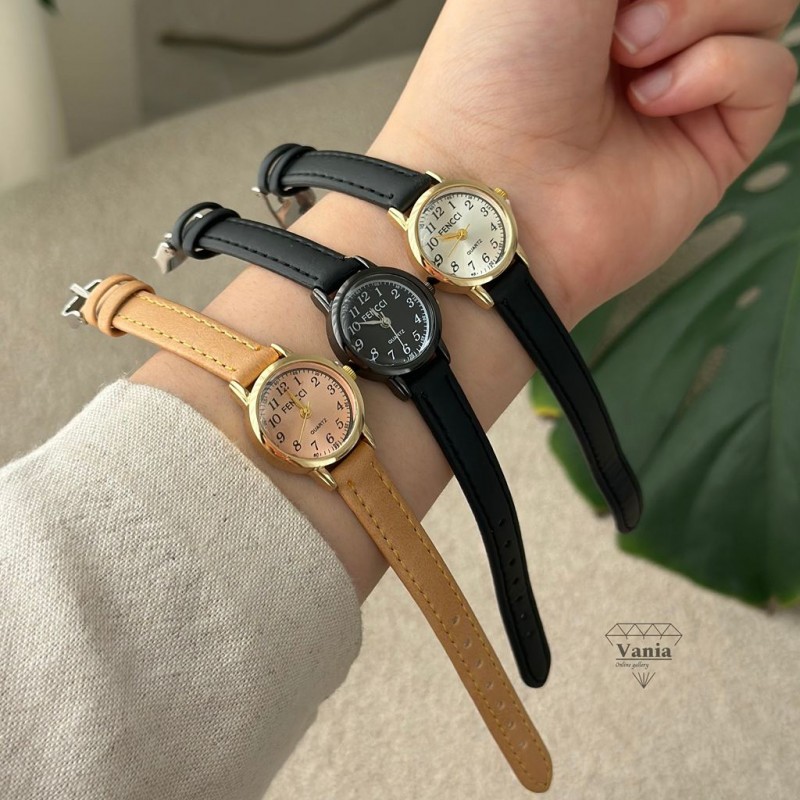 ساعت بند چرمی ریز فنسی کد As1247