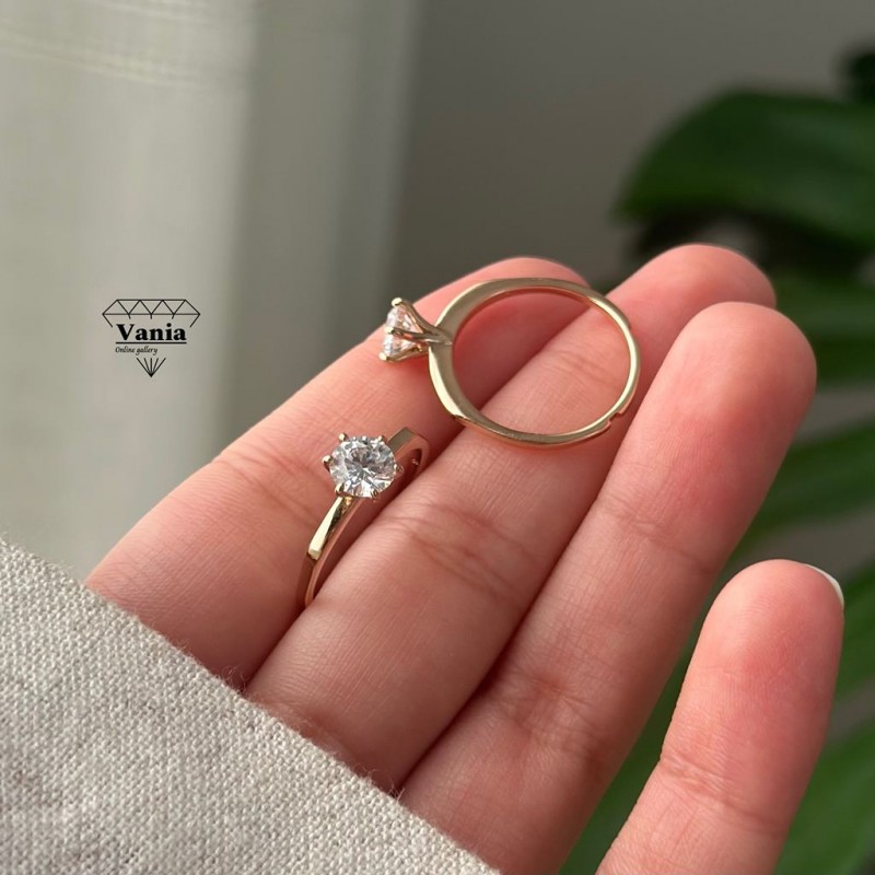 انگشتر تک نگین ژوپینگ کد As1307