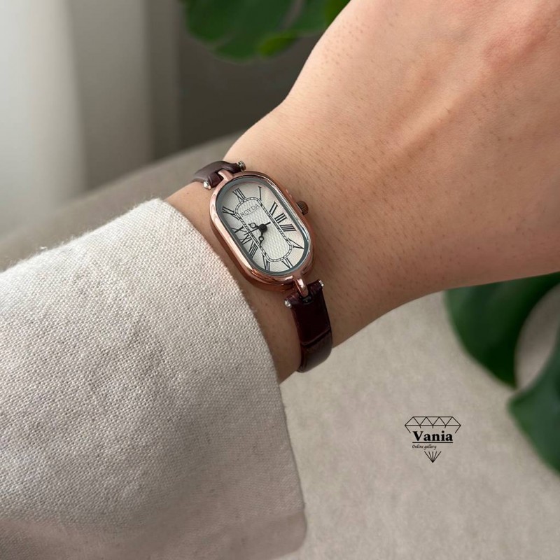 ساعت بند چرمی کلاسیک مایا کد As1342