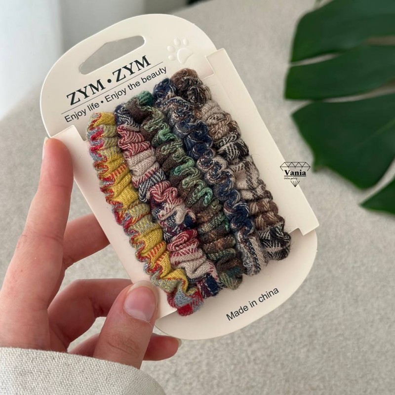 کش مو چهارخونه رنگی کد As1367