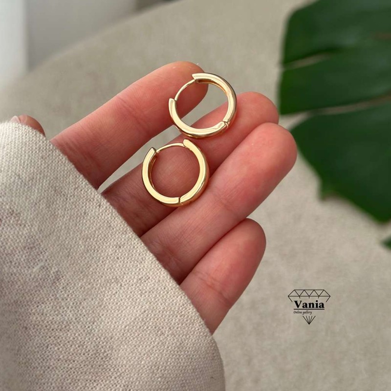 گوشواره حلقه ای آیینه ای کد As1389