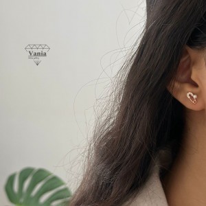 خرید گوشواره مینیمال رنگ ثابت