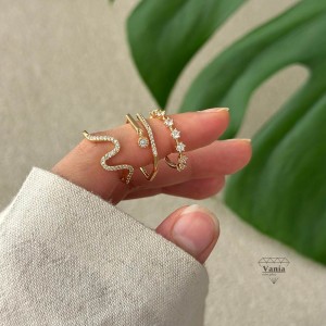 خرید انگشتر ظریف و فری سایز