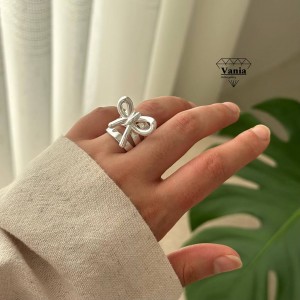 انگشتر دفرمه پاپیون کد As1267