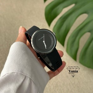 ساعت تمام مشکی سیلیکونی