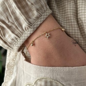 کالکشن دستبند ظریف آویزی کد As1333