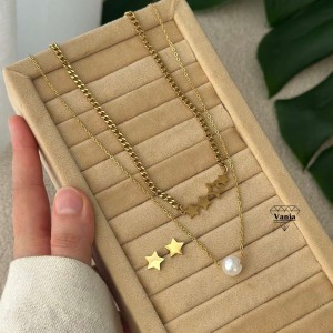 نیم ست استیل مروارید