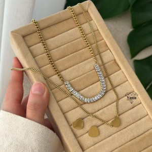 نیم ست استیل دولاین طرح قلب