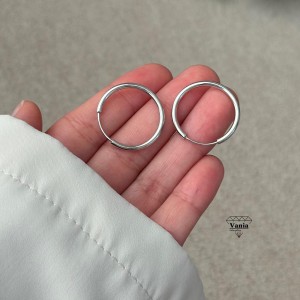 گوشواره حلقه ای آیینه ای ژوپینگ کد As1411