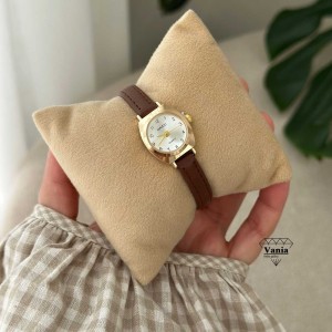 ساعت بند قهوه ای