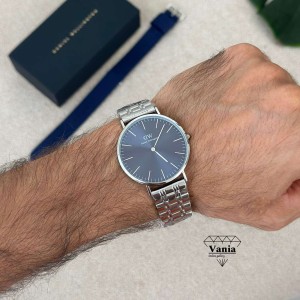 ساعت فول استیل موتور ژاپن مردانه dw کد As1524