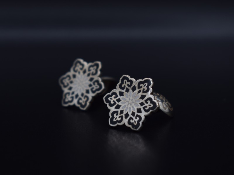 دکمه سردست نقره هُمان