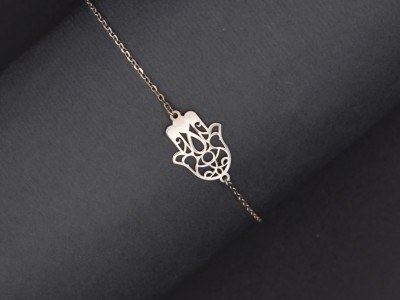 دستبند نقره دست همسا