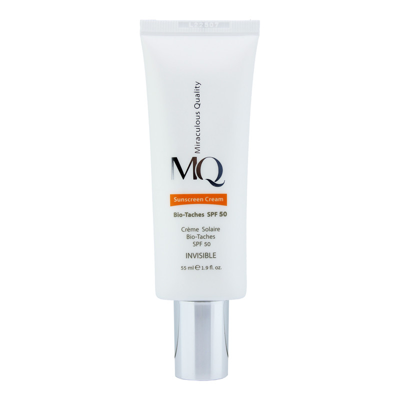 کرم ضد آفتاب بدون رنگ ام کیو SPF50 مدل INVISIBLE محافظ UVA ،UVB، تنظیم ترشح چربی پوست، ضد آب، مرطوبکننده، مناسب پوست چرب حجم 55 میلیلیتر