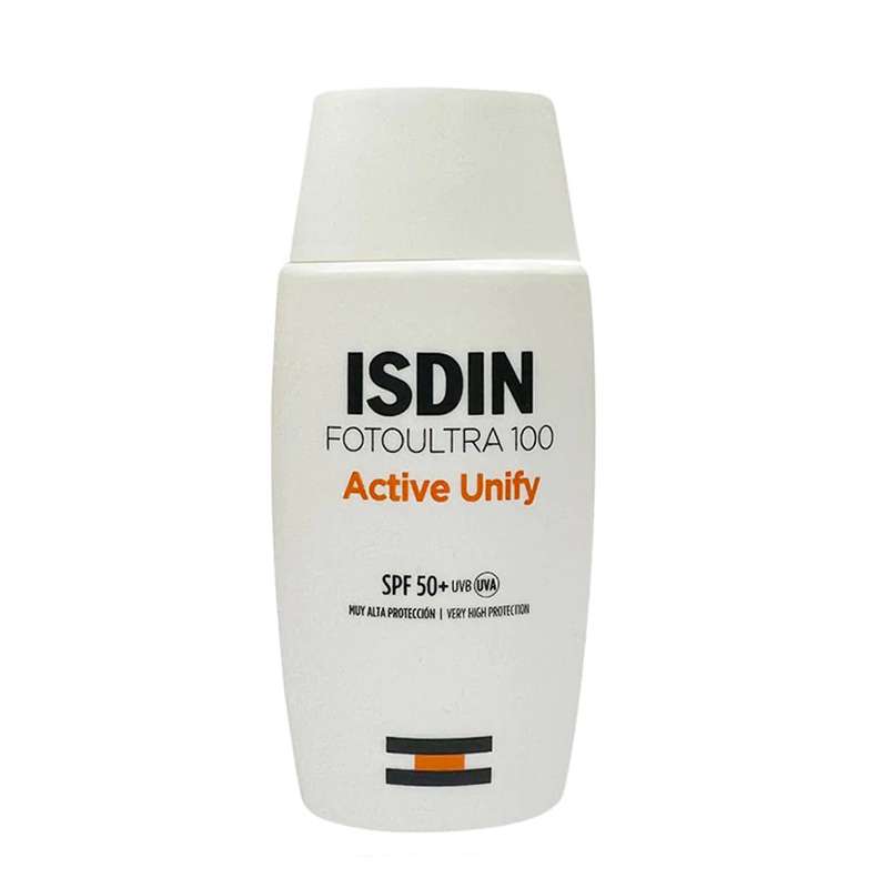 ضد آفتاب بی رنگ ایزدین FOTOULTRA 100 ACTIVE UNIFY SPF50 حجم 50 میلی لیتر