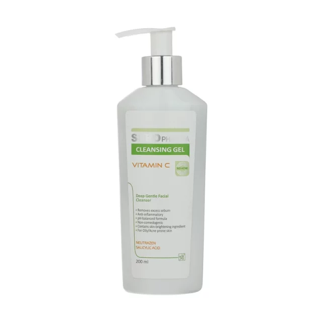 ژل شستشو صورت مای سری سبوفارما مدل vitamin c حجم 200 میلی لیتر