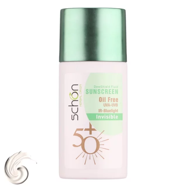 فلوئید ضد آفتاب بی رنگ شون مدل invisible محافظ UVA ،UVB و PA+++، ضد حساسیت، بدون چربی، مناسب انواع پوست‌ حجم 50 میلی لیتر