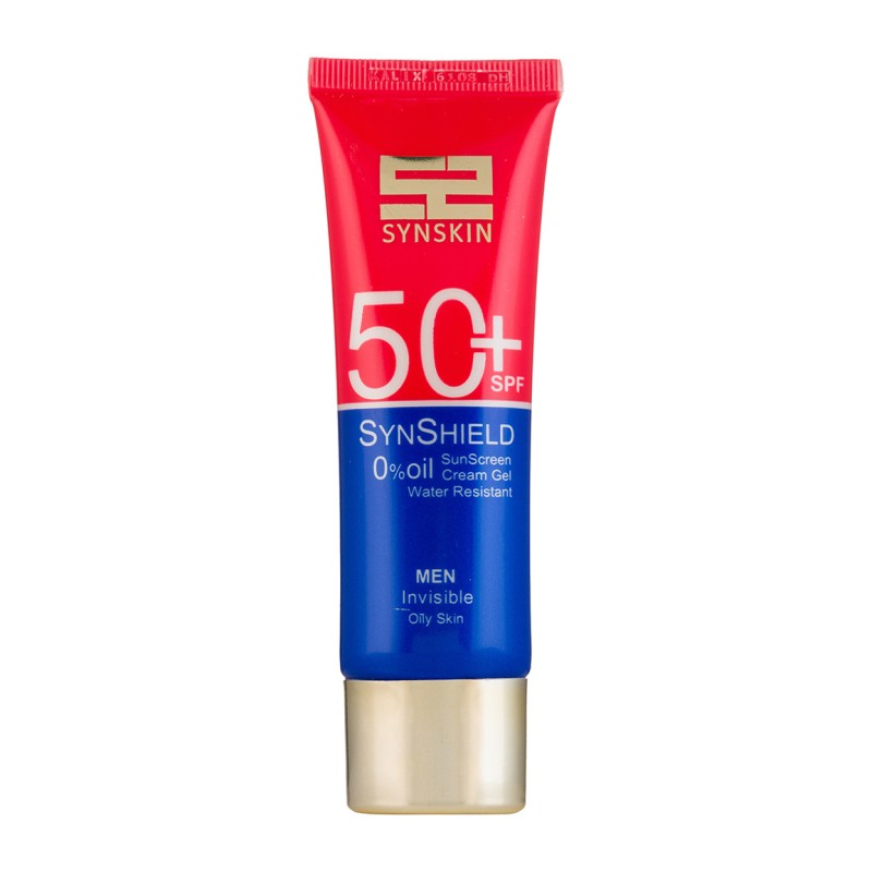 کرم ژل ضد آفتاب ساین اسکین مدل Synshield با SPF50 مناسب پوست چرب آقایان حجم 50 میلی لیتر