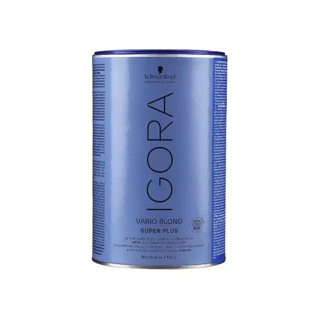 پودر دکلره ایگورا سفید سوپر پلاس شوارتزکوف وزن 450 گرم