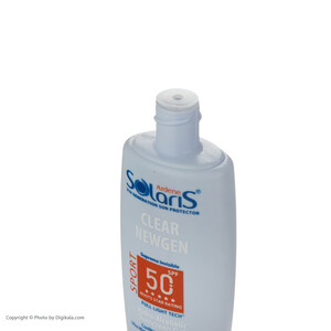 ژل ضدآفتاب بی‌رنگ آردن سولاریس SPF50 مدل Clear Newgen، مناسب پوست‌های چرب، حجم 100 میلی‌لیتر