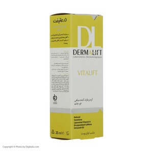 کرم دور چشم درمالیفت مدل Vitalift Anti Dark حجم 25 میلی لیتر