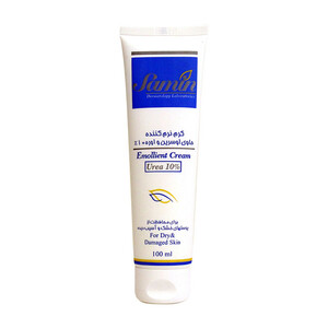 کرم نرمکننده ثمین، مدل اوسرین و اوره 10درصد، مناسب پوستهای خشک و آسیبدیده، بدون رایحه و با عصاره مغذی، مرطوبکننده، حجم 100 میلیلیتر