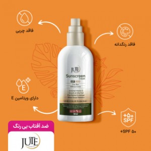 کرم ضد آفتاب بی رنگ ژوت با SPF 50 مناسب پوست چرب حجم 100 میلی لیتر
