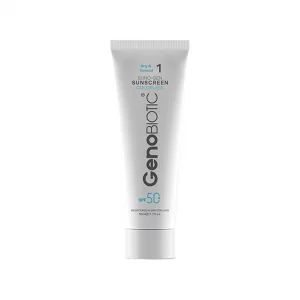 کرم ضد آفتاب بدون رنگ ژنوبایوتیک SPF 50 مدل 388 ‌مناسب پوست‌های خشک و معمولی حجم 50 میلی‌لیتر