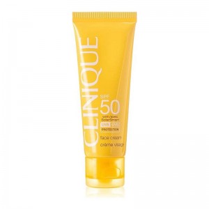 کرم ضد آفتاب کلینیک ضد پیری و جوانساز بی رنگ SPF50 حجم 50 میلی لیتر
