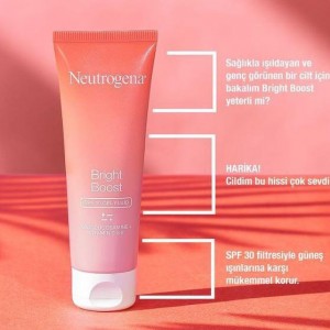 فلوئید ضد آفتاب نوتروژینا Bright Boost با SPF30 آبرسان مناسب انواع پوست حجم 50 میلی لیتر