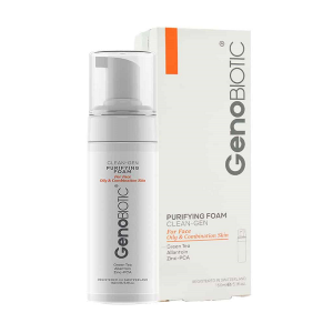 فوم شستشو صورت ژنوبایوتیک مدل CLEAN GEN مناسب پوست چرب و مختلط حجم 150 میلی لیتر