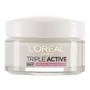 ژل کرم آبرسان روز لورآل مدل Triple Active مناسب پوست خشک و حساس حجم 50ml