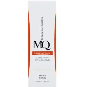 کرم ضدآفتاب رنگی ام کیو مدل بژ طبیعی حجم 55 میلی‌لیتر