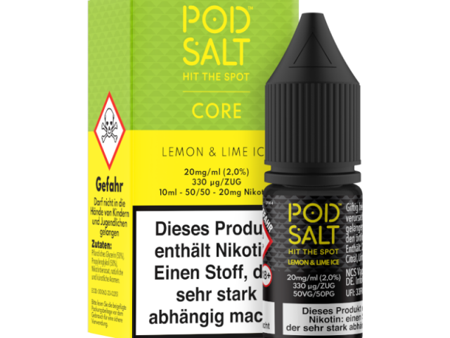 پاد سالت لیمو یخ Pod Salt lemon & ime ice