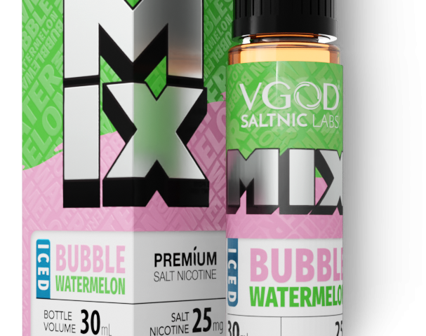 سالت آدامس هندوانه یخ (30 میل) Vgod Mix Bubble Watermelon Iced