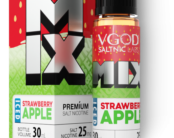 سالت ویگاد توت فرنگی سیب یخ (30میل) VGOD MIX ICED STRAWBERRY APPLE