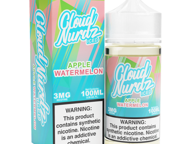 سالت هندوانه سیب یخ کلود نوردز Cloud Nurdz Iced Watermelon Apple